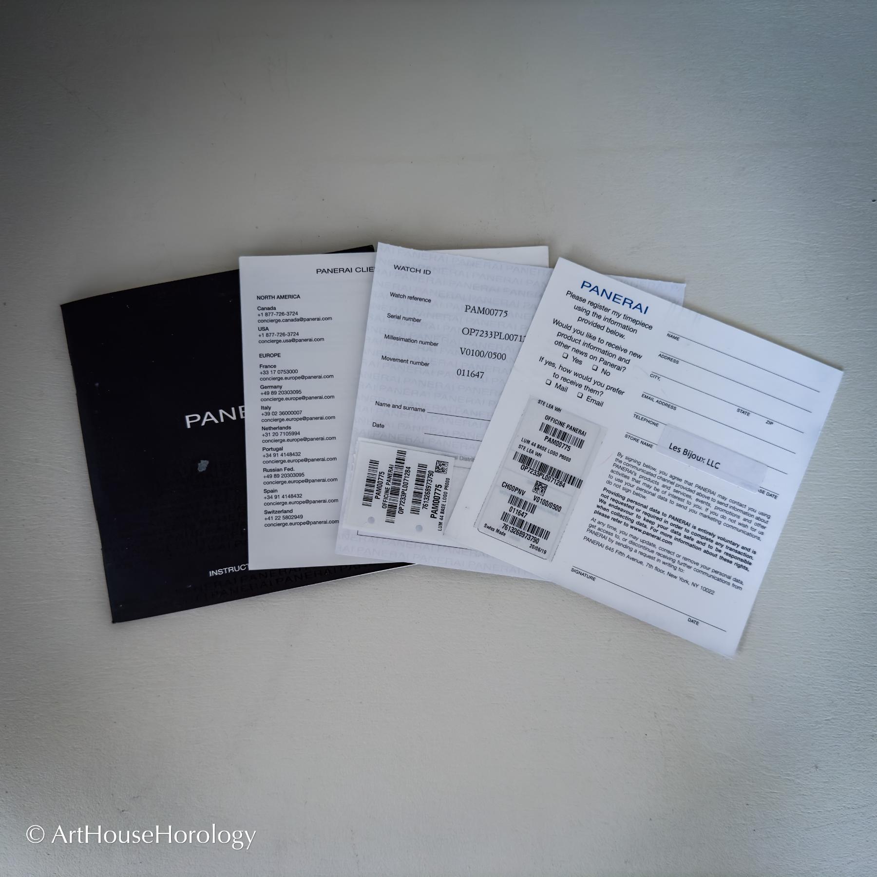 Panerai Luminor Base Logo Pam00775